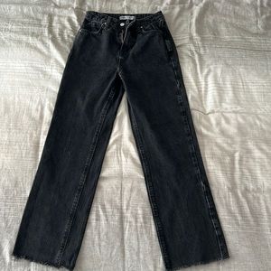 Zara women’s high waist straight ankle jeans sz 0